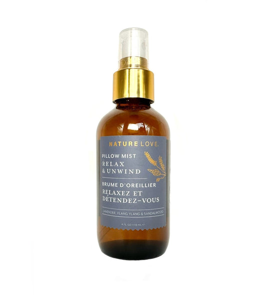 Nature Love Relax and Unwind Pillow Mist, Lavender, Ylang Ylang and Sandalwood, 118 mL